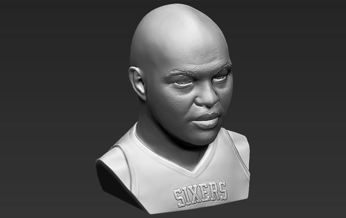 Charles Barkley bust 3D printing ready stl obj formats 3D print model_18