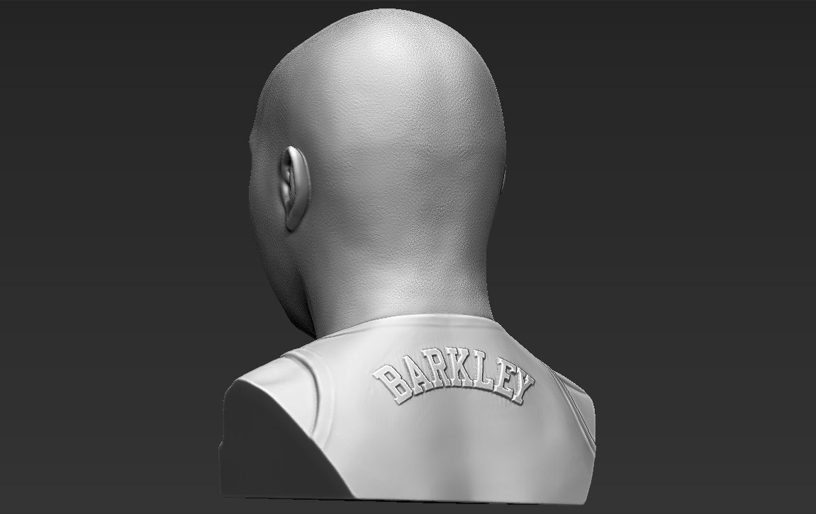Charles Barkley bust 3D printing ready stl obj formats 3D print model_11