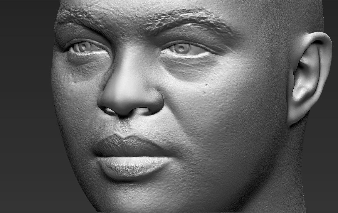 Charles Barkley bust 3D printing ready stl obj formats 3D print model_24