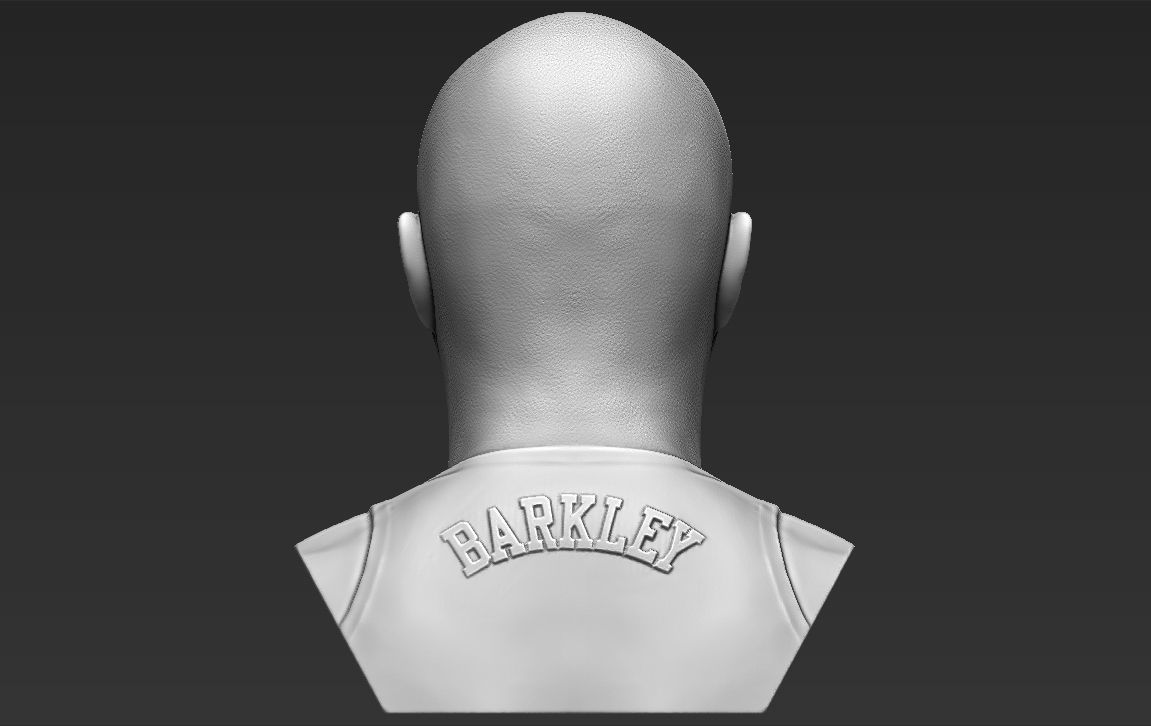 Charles Barkley bust 3D printing ready stl obj formats 3D print model_12