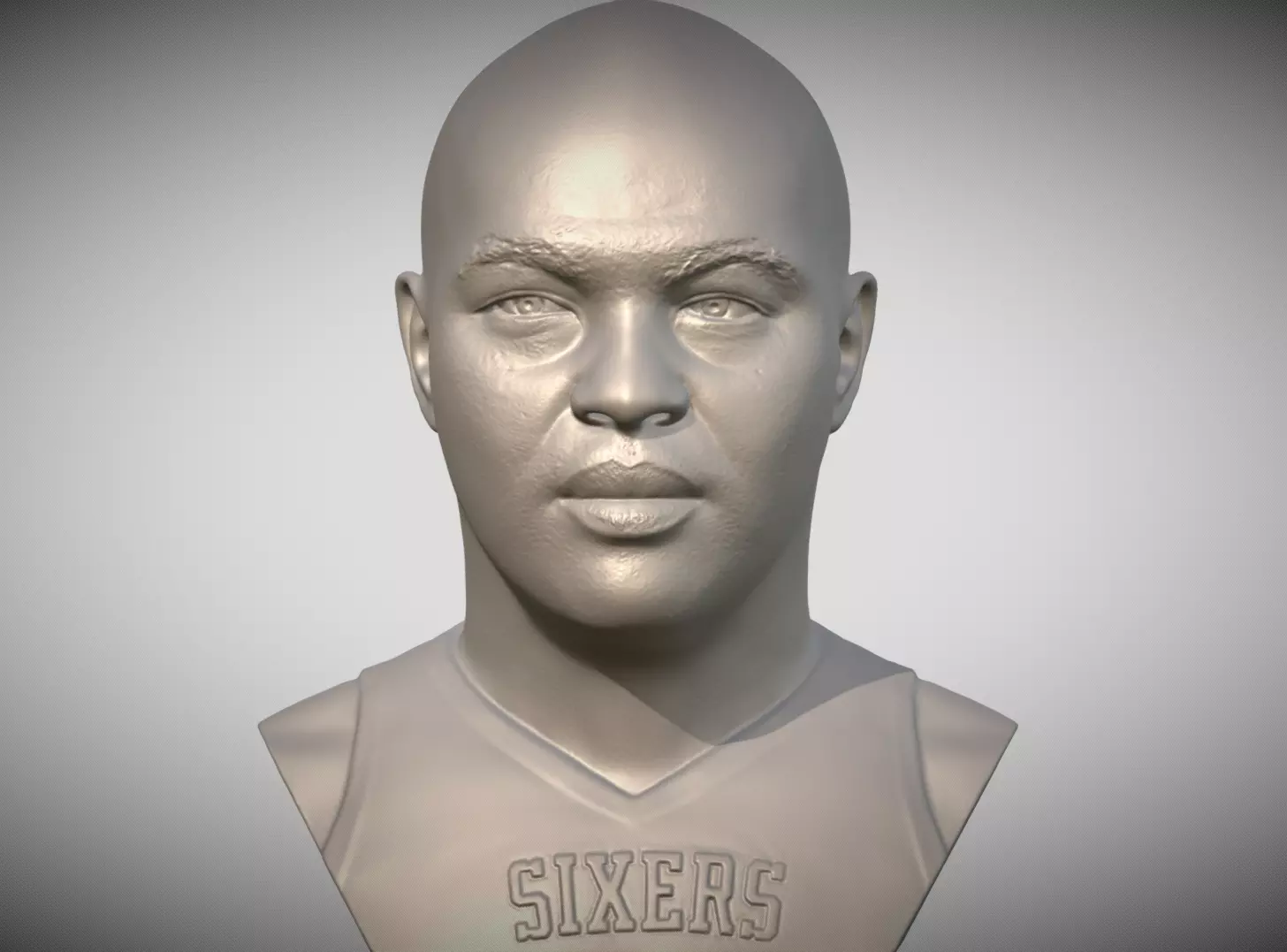 Charles Barkley bust 3D printing ready stl obj formats 3D print model_0