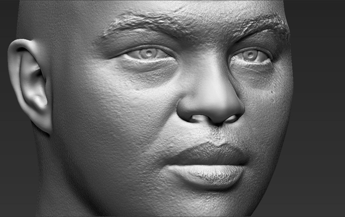 Charles Barkley bust 3D printing ready stl obj formats 3D print model_23