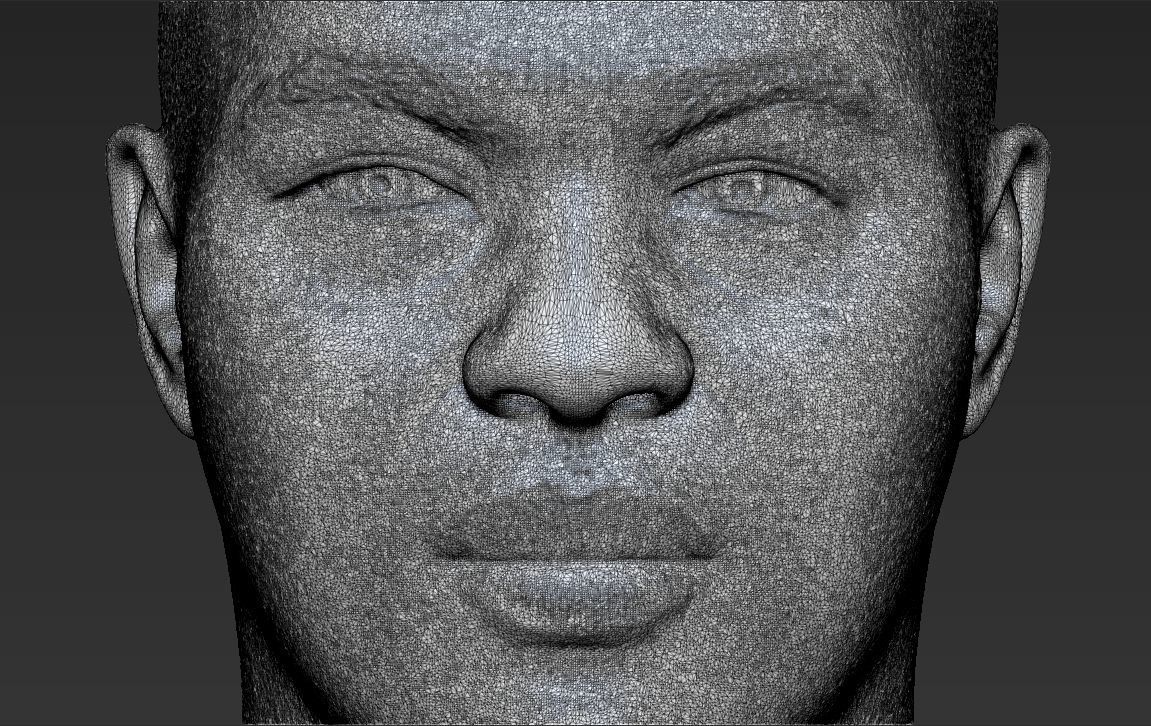 Charles Barkley bust 3D printing ready stl obj formats 3D print model_32
