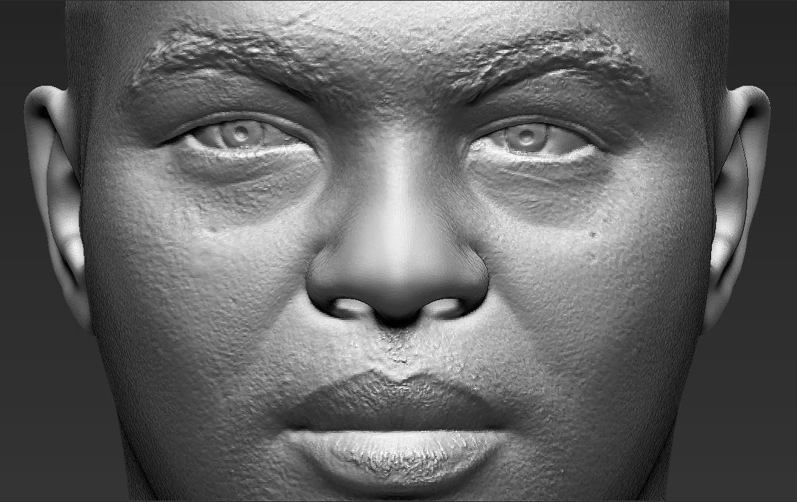 Charles Barkley bust 3D printing ready stl obj formats 3D print model_22