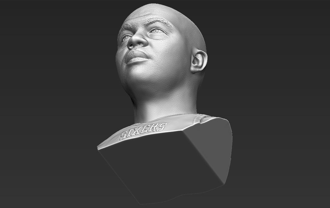 Charles Barkley bust 3D printing ready stl obj formats 3D print model_28