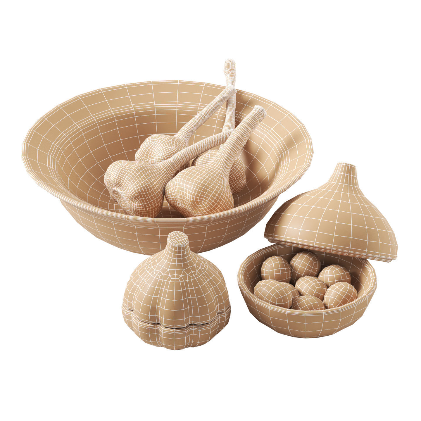 Rustic Decor for Kitchen 3D model_3