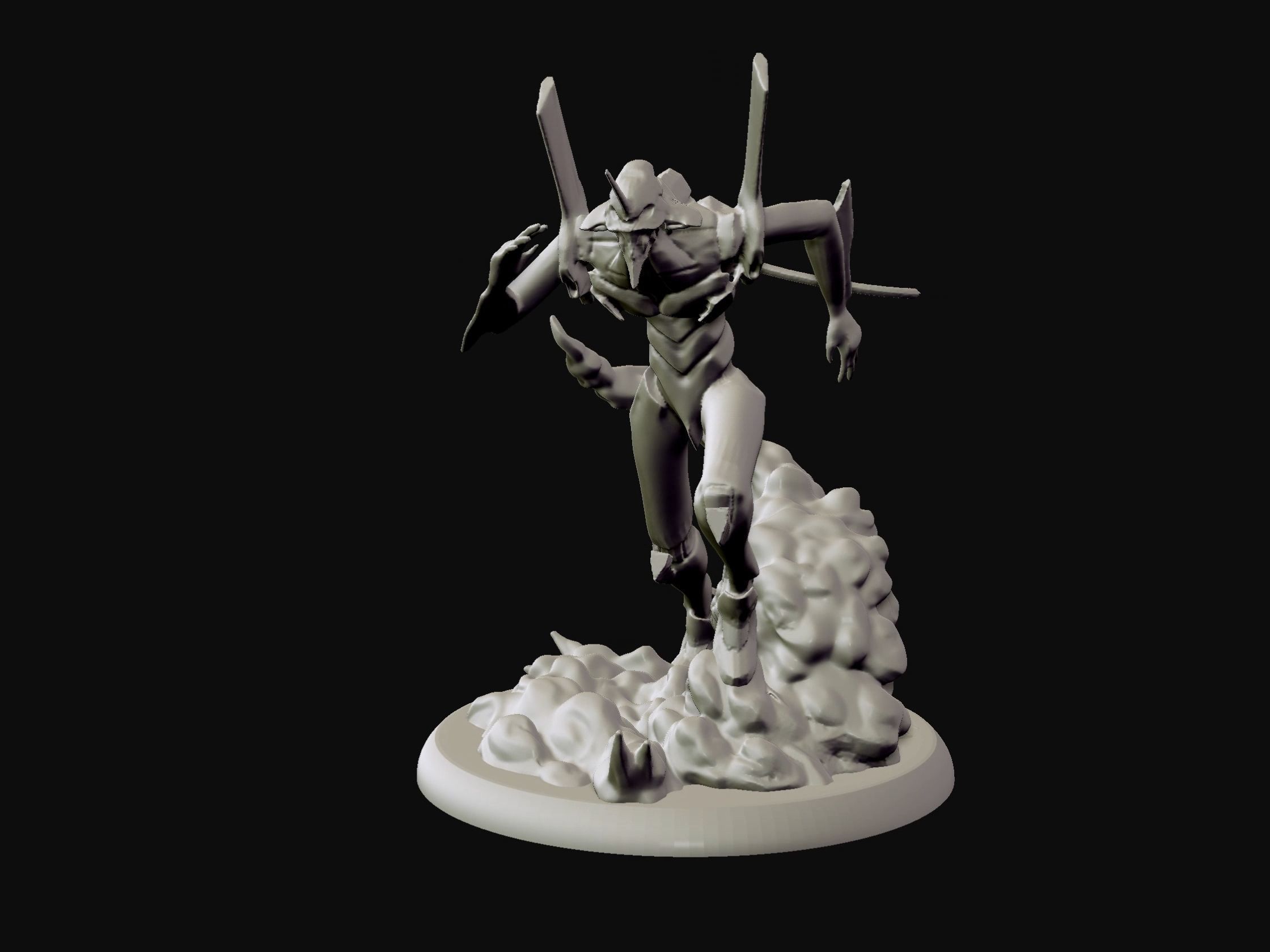 Eva unit 01 - Neon Genesis Evangelion - 3d print statue 3D print model_9