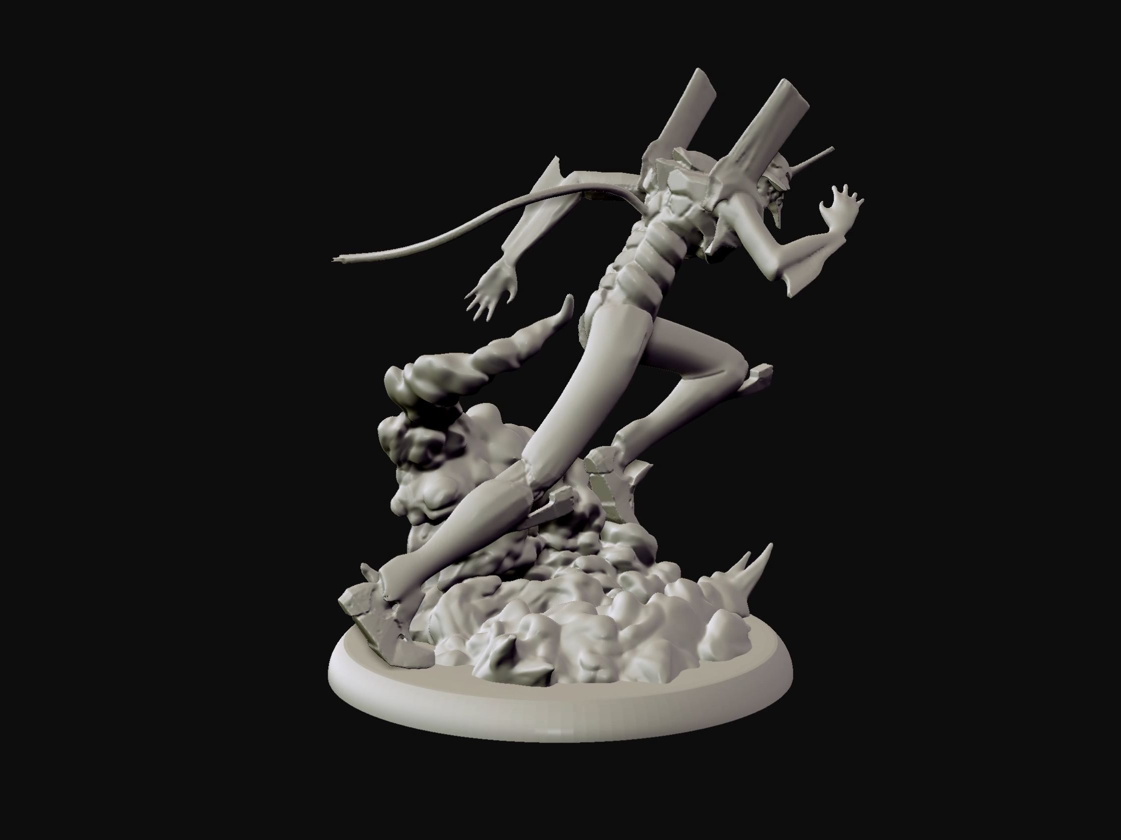 Eva unit 01 - Neon Genesis Evangelion - 3d print statue 3D print model_16