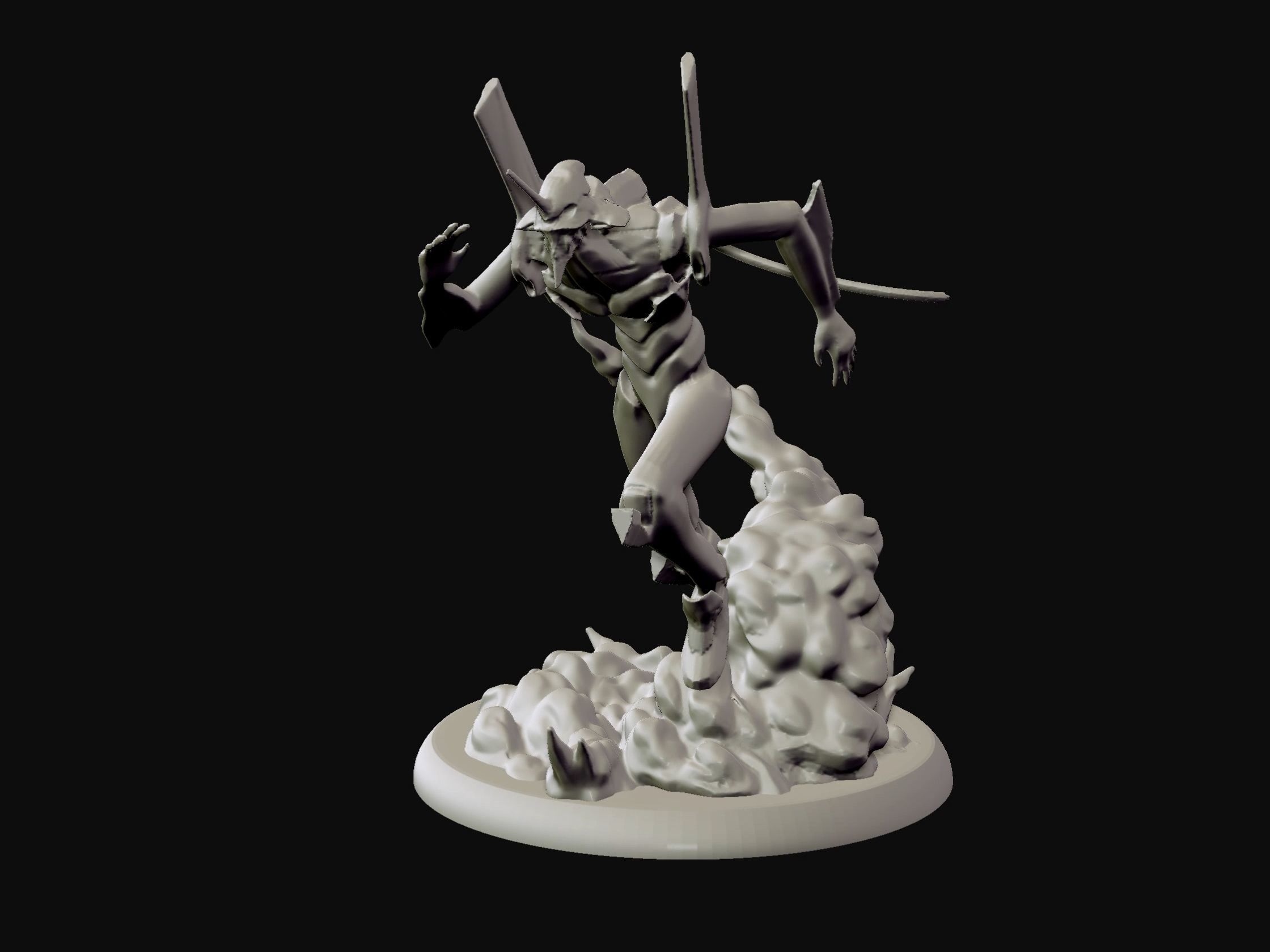 Eva unit 01 - Neon Genesis Evangelion - 3d print statue 3D print model_8