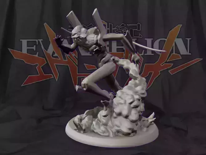 Eva unit 01 - Neon Genesis Evangelion - 3d print statue 3D print model
