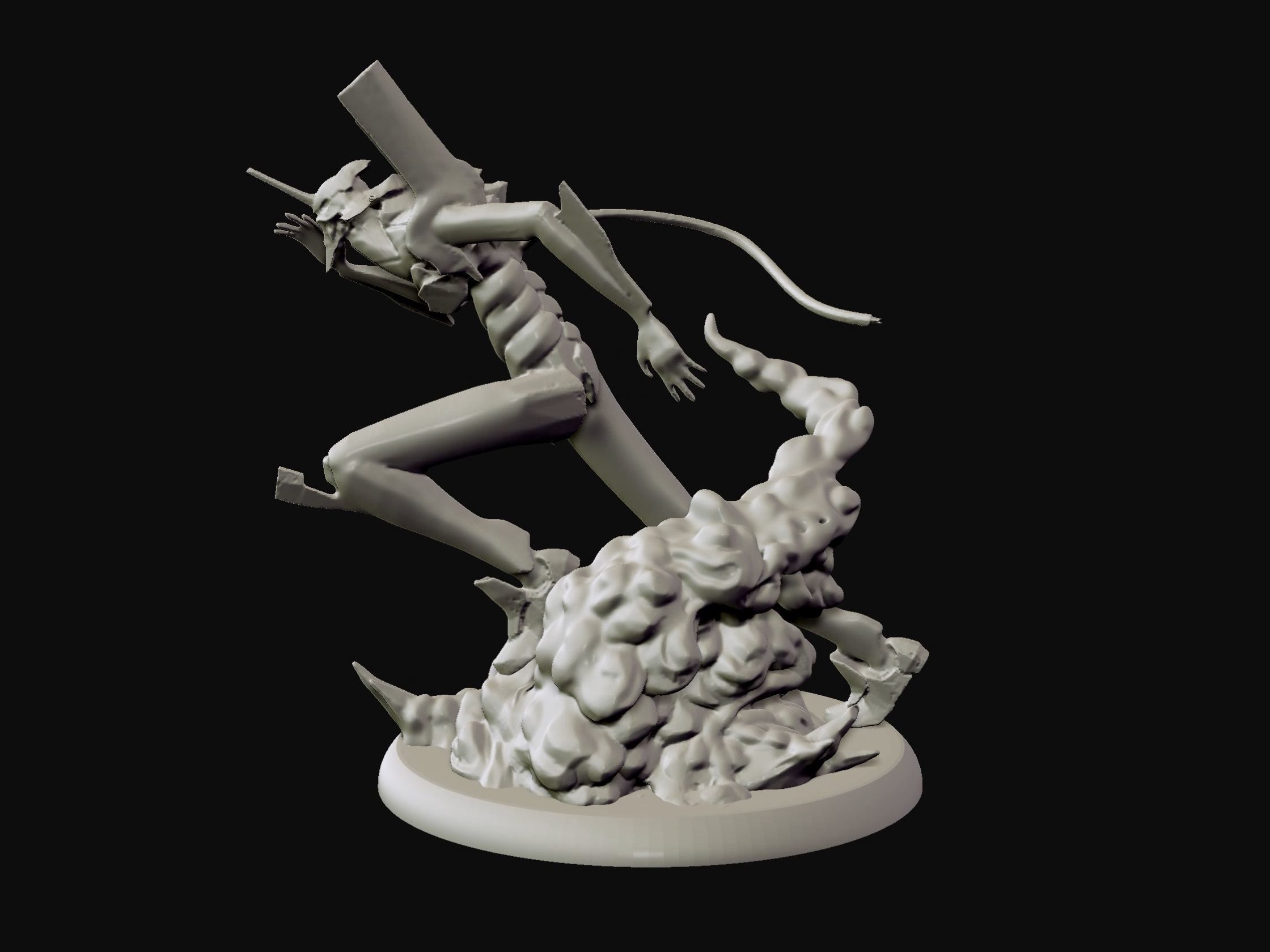 Eva unit 01 - Neon Genesis Evangelion - 3d print statue 3D print model_26