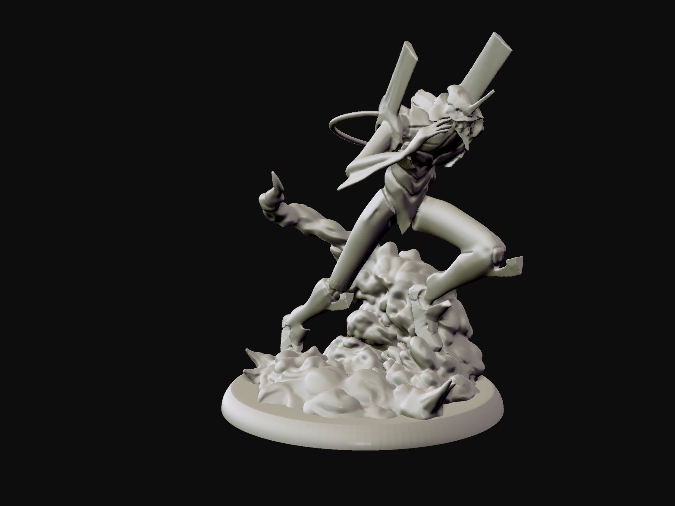 Eva unit 01 - Neon Genesis Evangelion - 3d print statue 3D print model_11