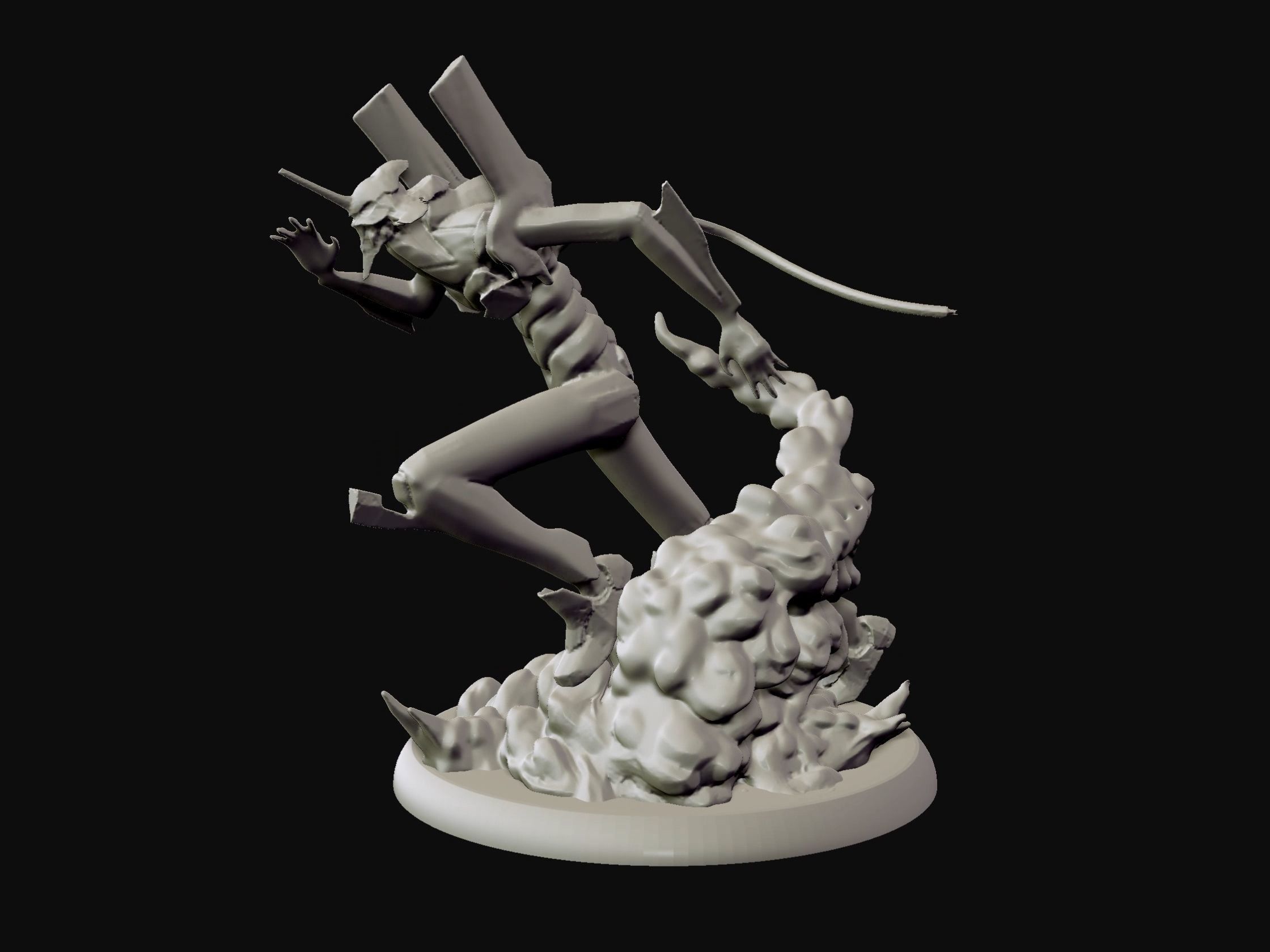 Eva unit 01 - Neon Genesis Evangelion - 3d print statue 3D print model_28