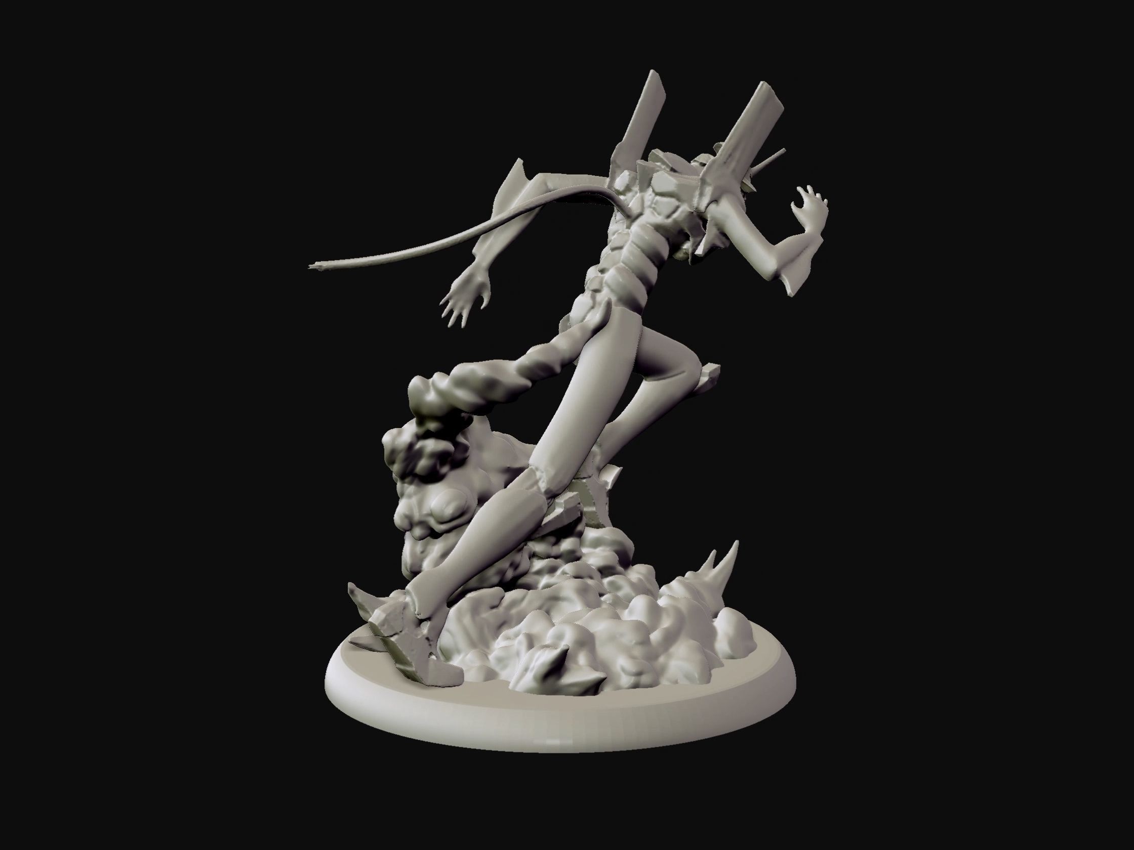 Eva unit 01 - Neon Genesis Evangelion - 3d print statue 3D print model_17