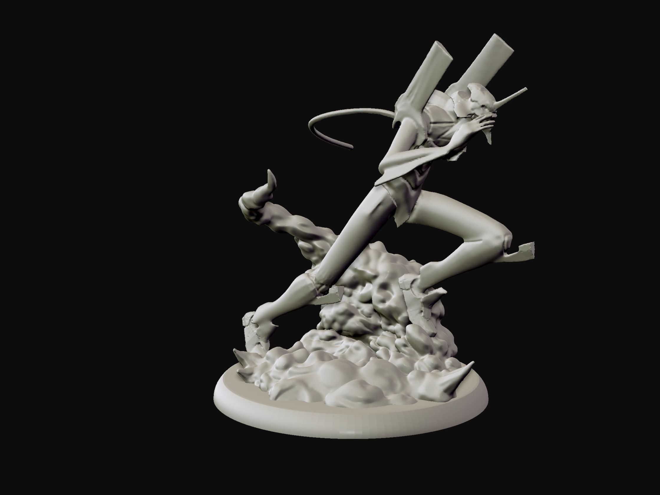 Eva unit 01 - Neon Genesis Evangelion - 3d print statue 3D print model_12