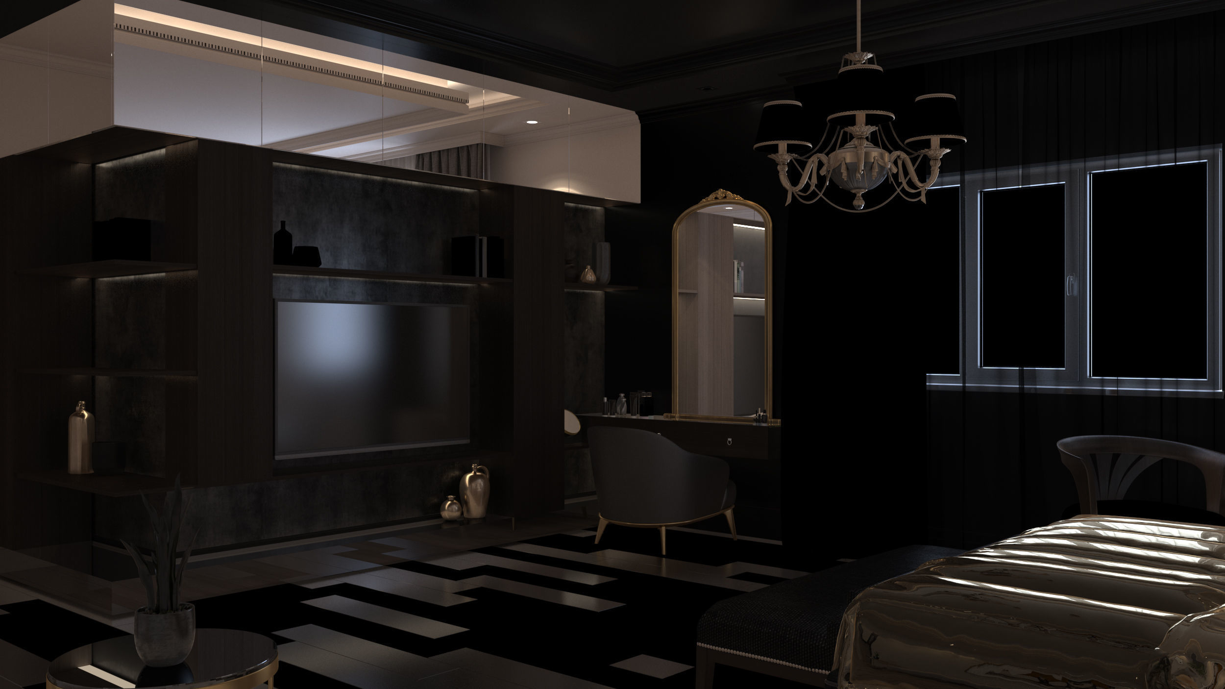 Master Bedroom 3D model_4