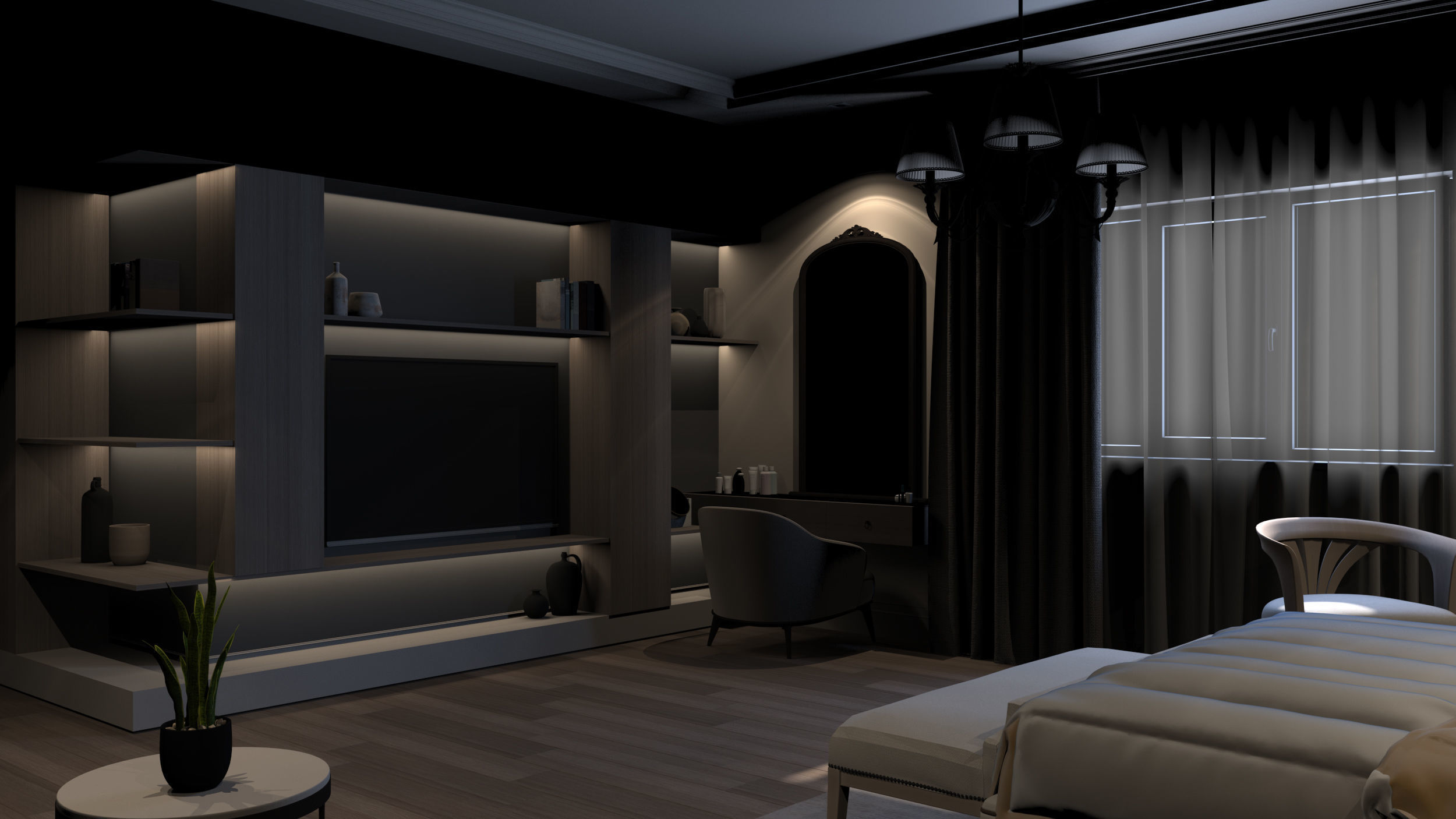 Master Bedroom 3D model_3