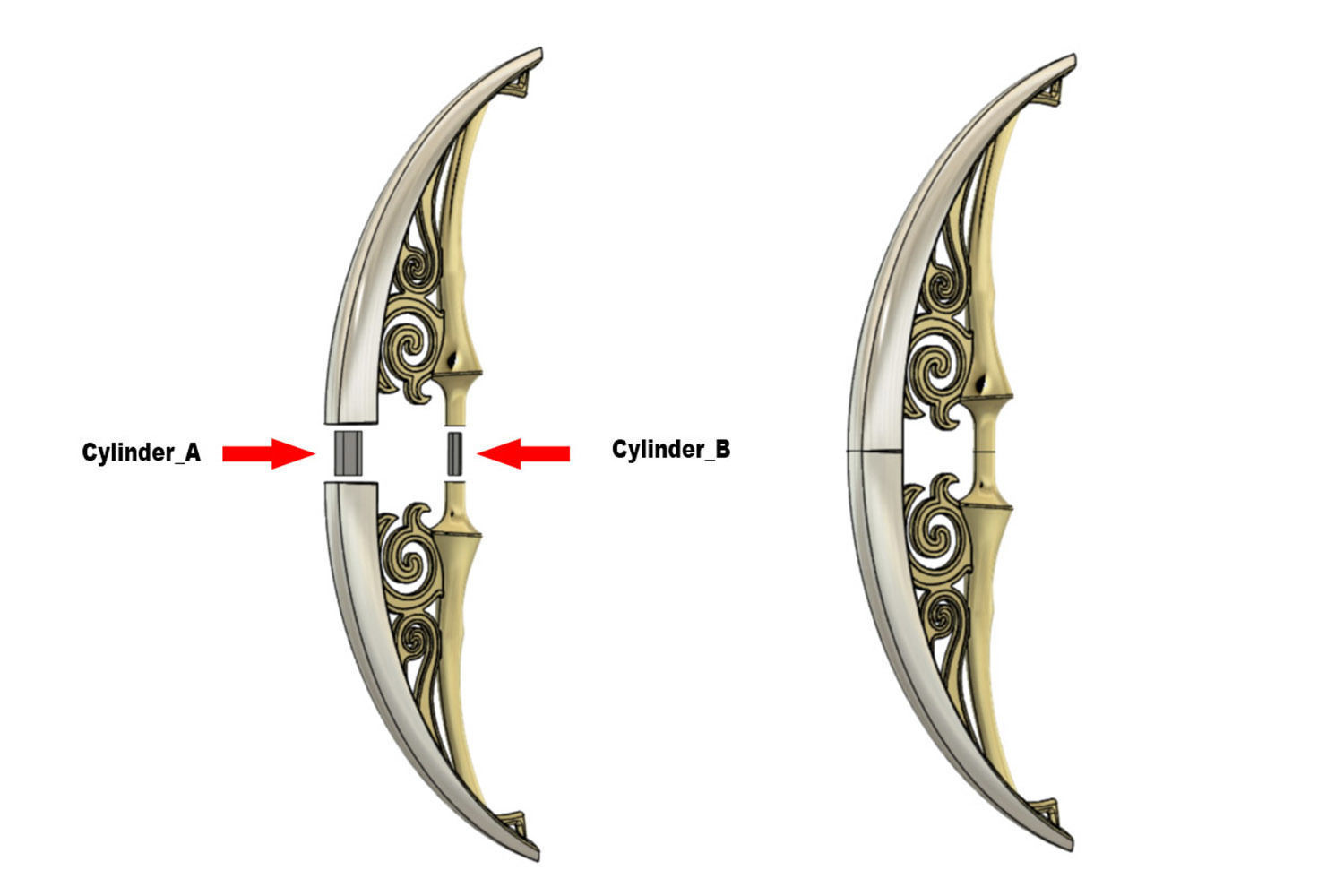 Zelda Bow of light 3D print model_3