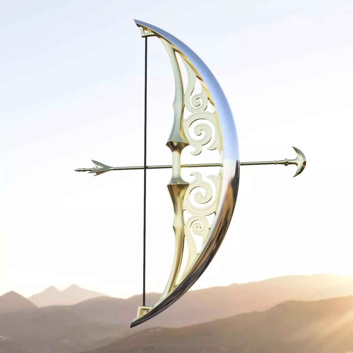 Zelda Bow of light 3D print model_0