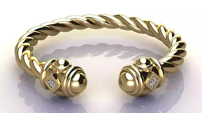 Renaissance Ring with Diamonds size 17 mm