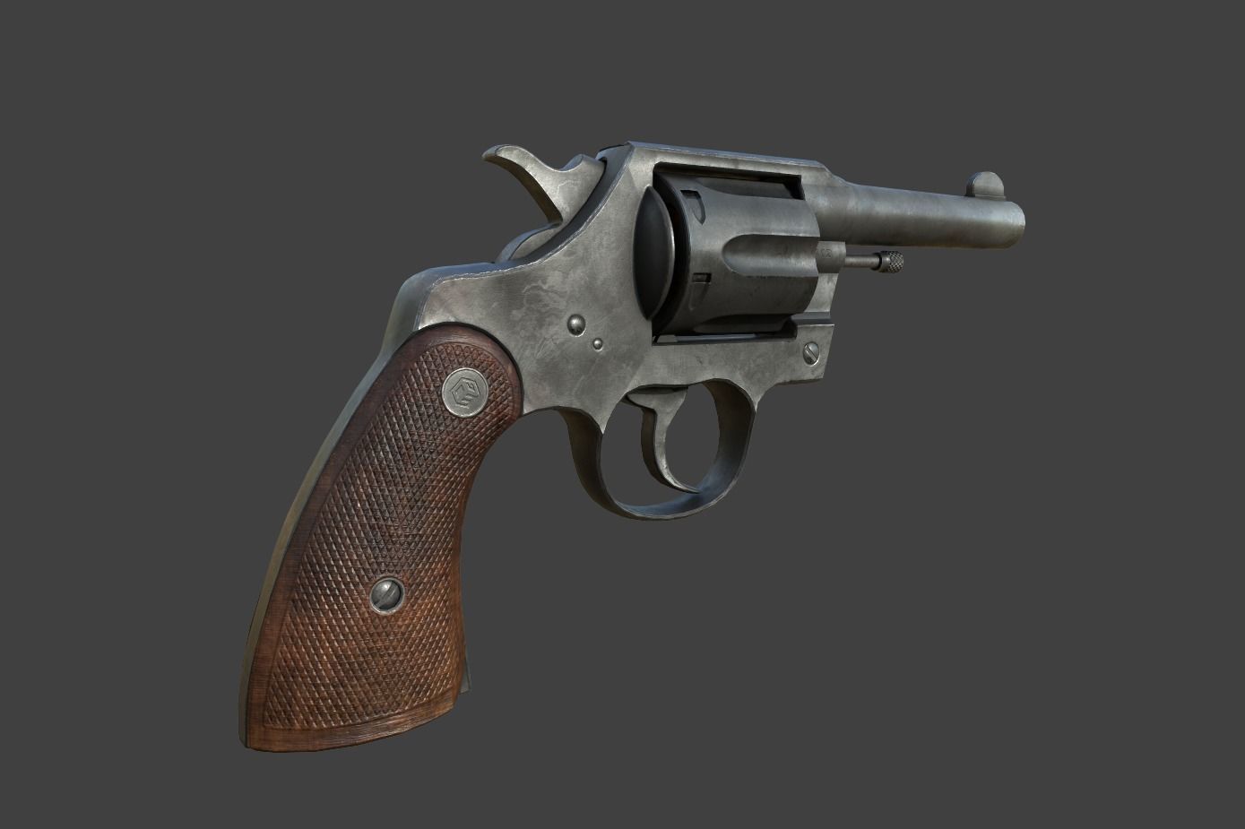 Shotgun - Highpoly Model revolver 3D model_7