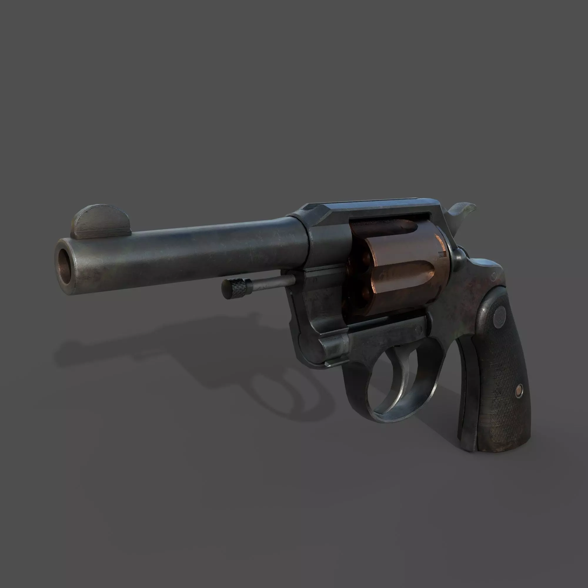 Shotgun - Highpoly Model revolver 3D model_0