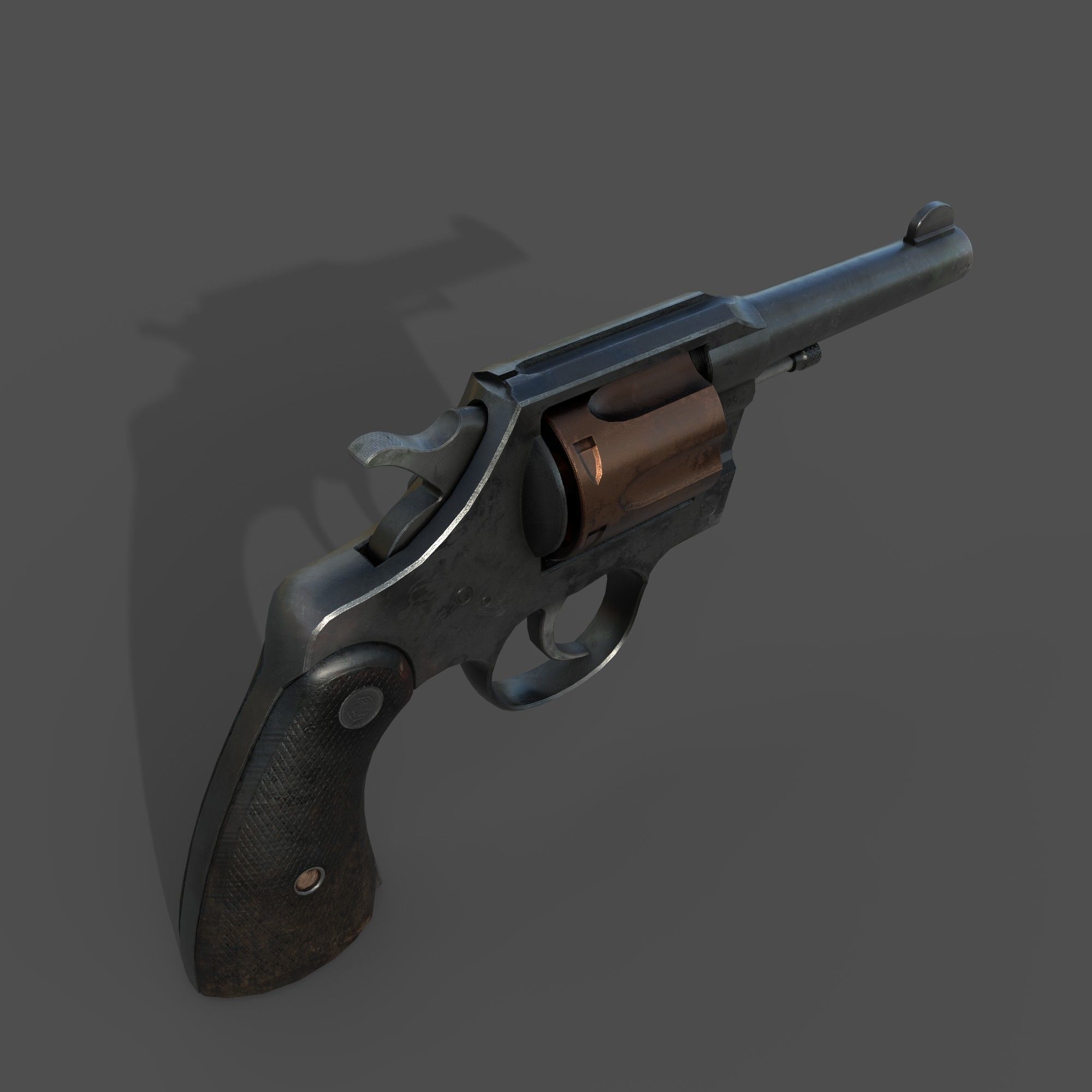 Shotgun - Highpoly Model revolver 3D model_6