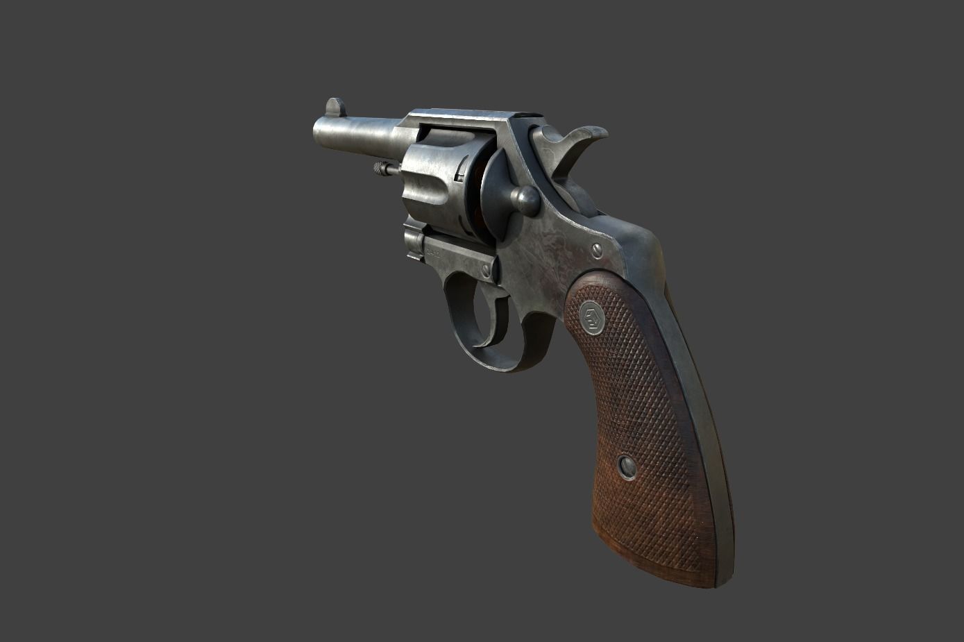 Shotgun - Highpoly Model revolver 3D model_5
