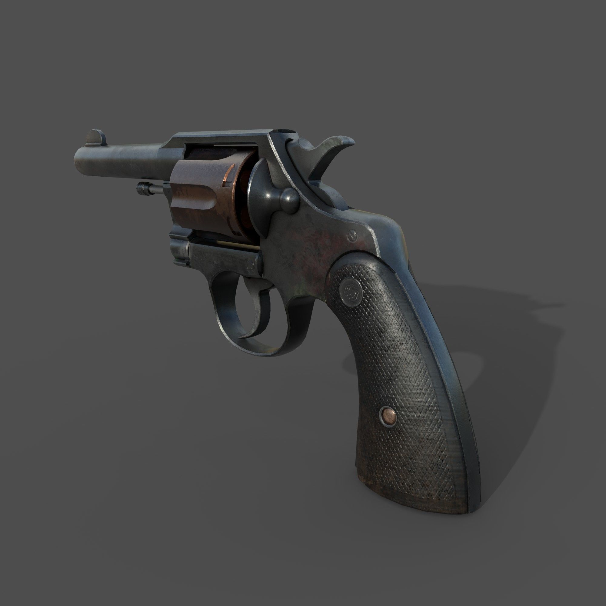 Shotgun - Highpoly Model revolver 3D model_4