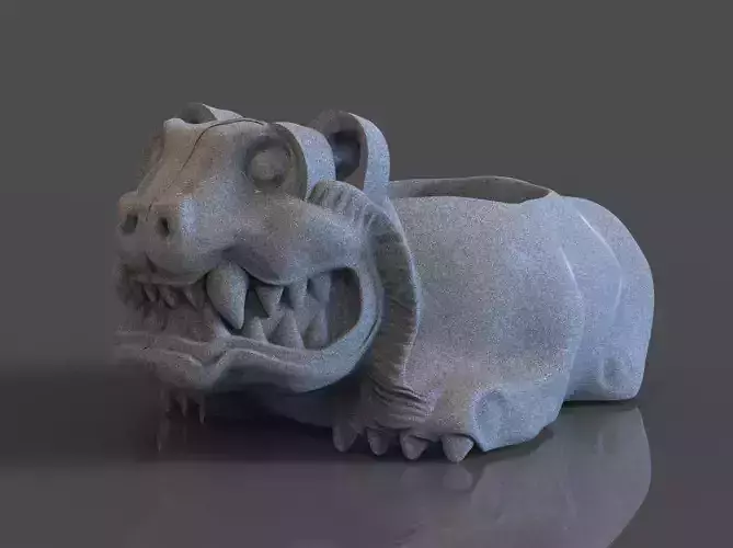 Ocelocuauhxicalli Planter 3D print model