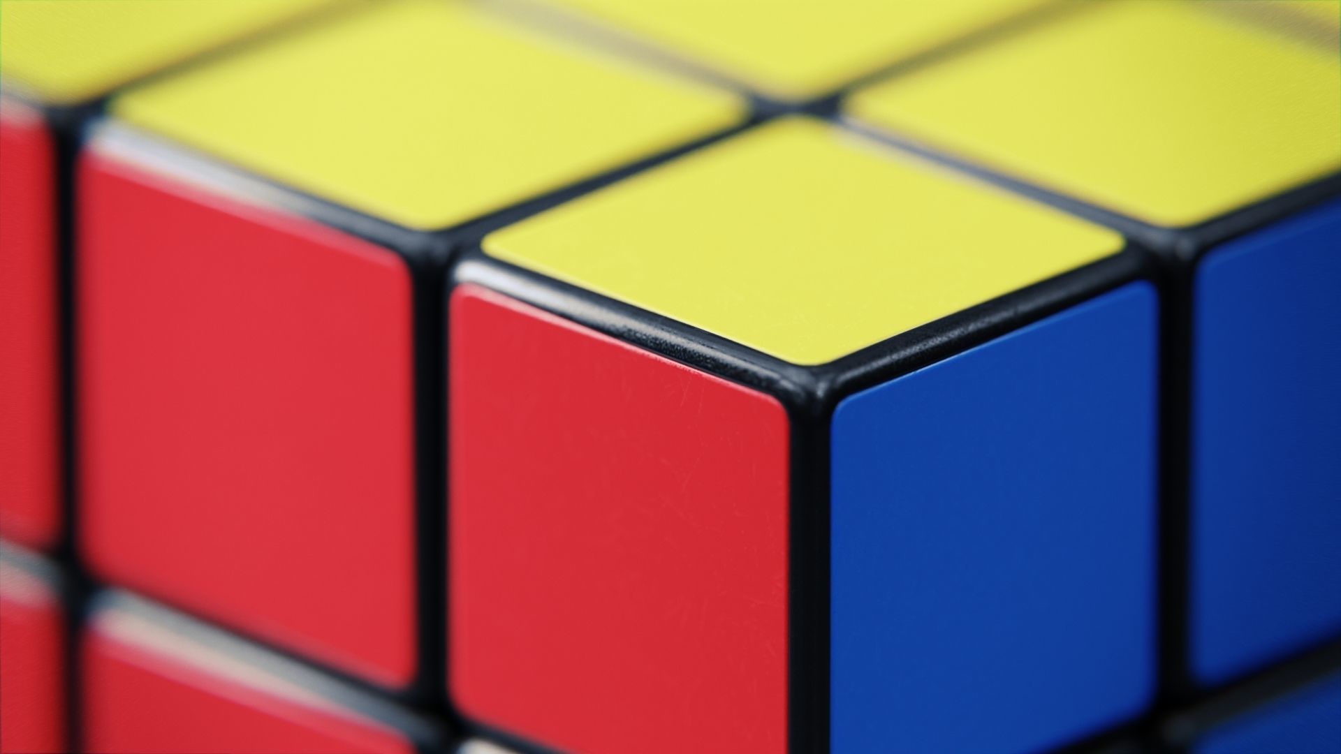 Rigged Rubiks Cube Low-poly 3D model_3