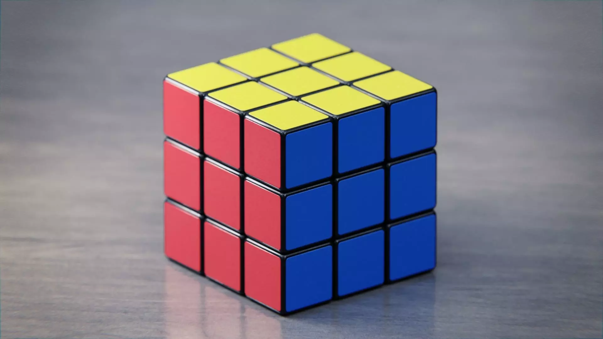 Rigged Rubiks Cube Low-poly 3D model_0