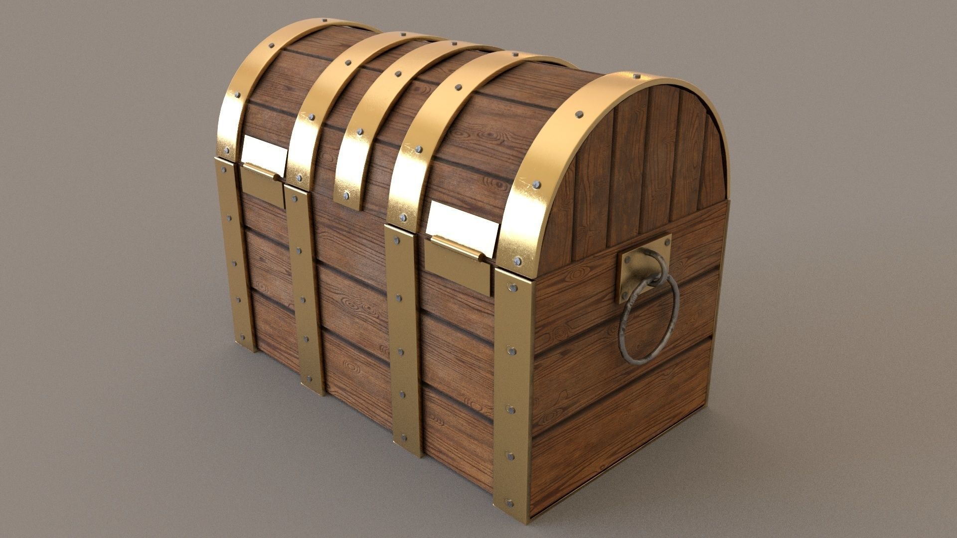 Chest 3D Model of treasure 3D model_2