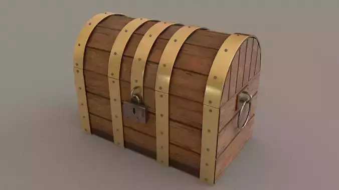 Chest 3D Model of treasure