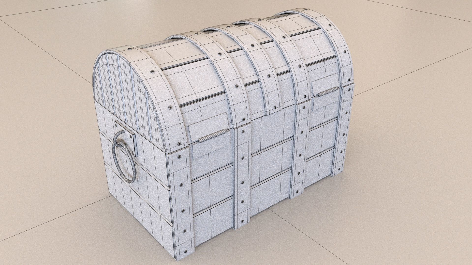 Chest 3D Model of treasure 3D model_5