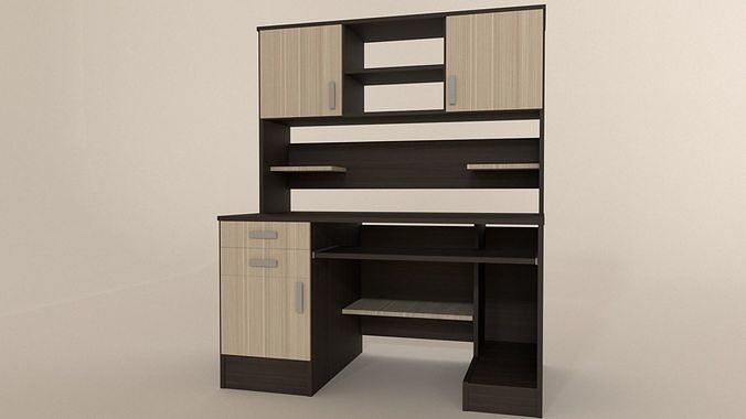 Computer desk 3D model