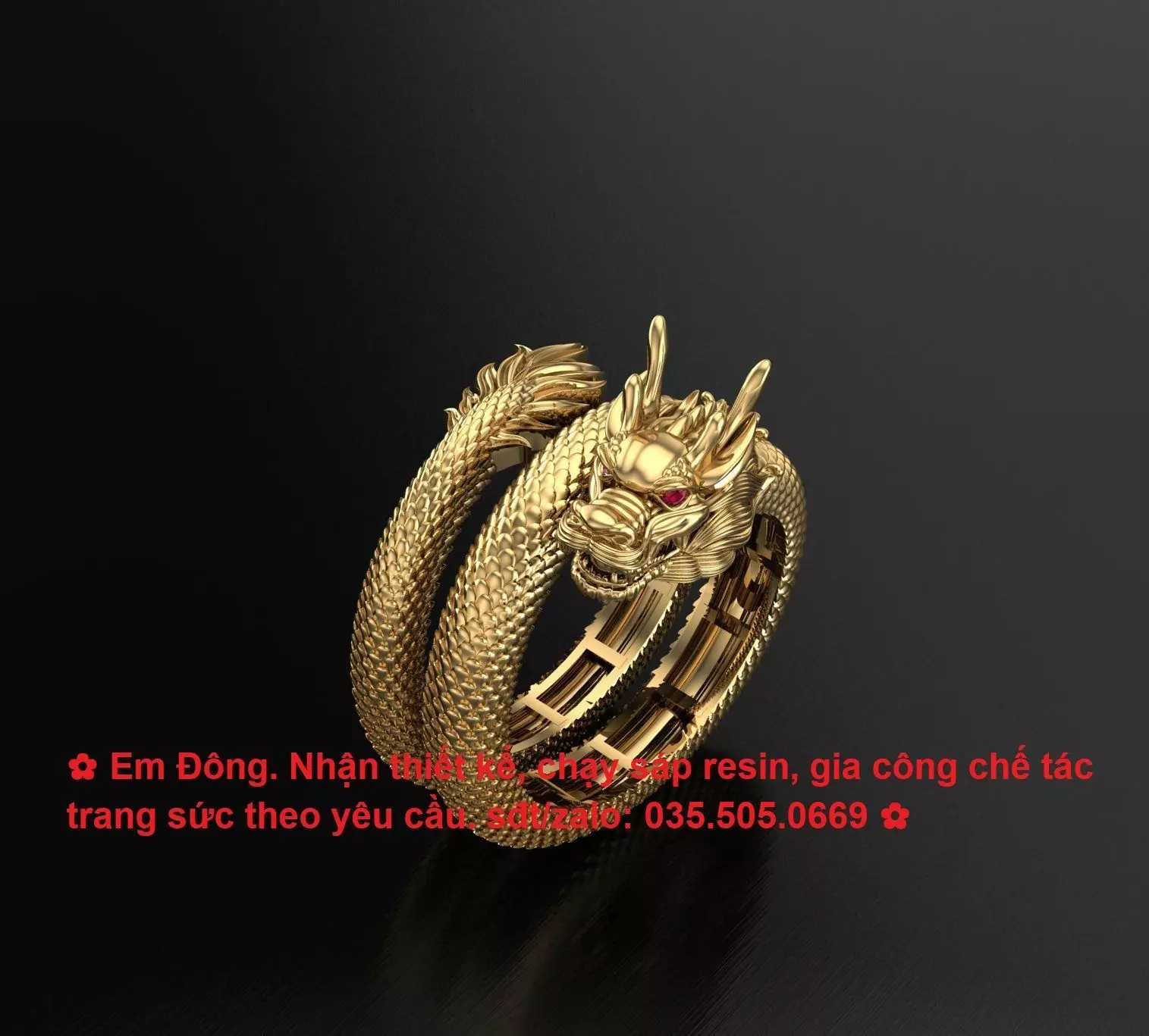 Dragon ring 3D print model