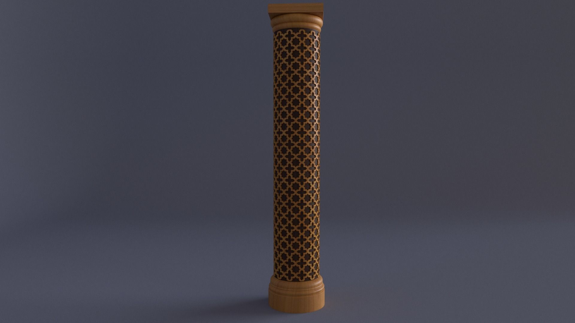 Ornamental column 1  3D model_1
