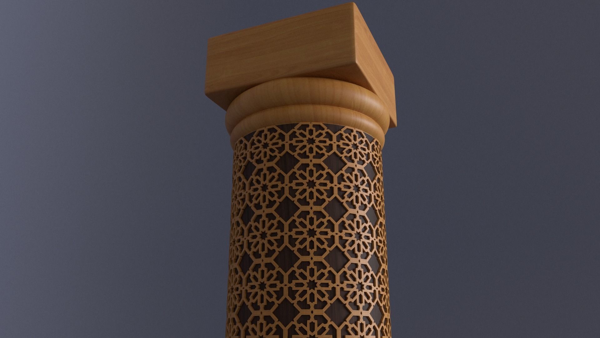Ornamental column 2 3D model_5