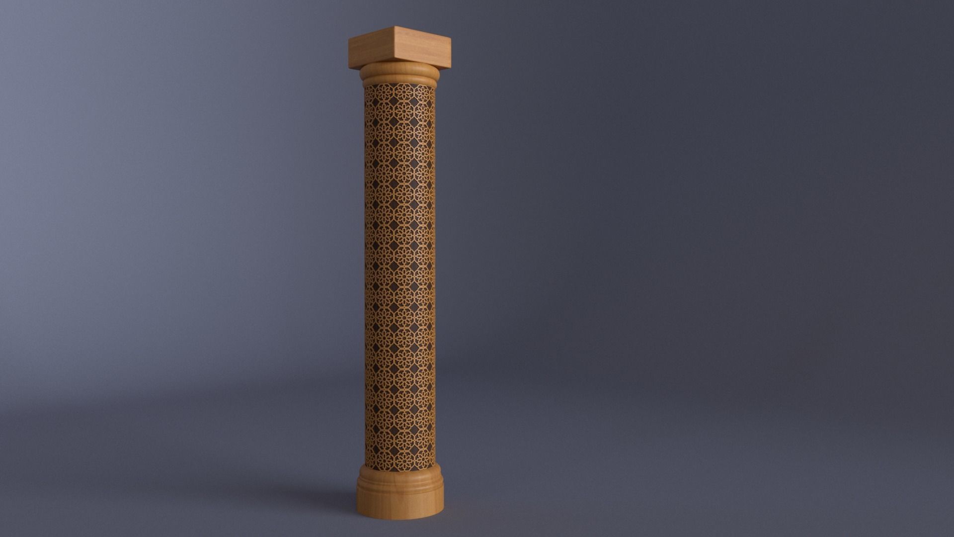 Ornamental column 2 3D model_2