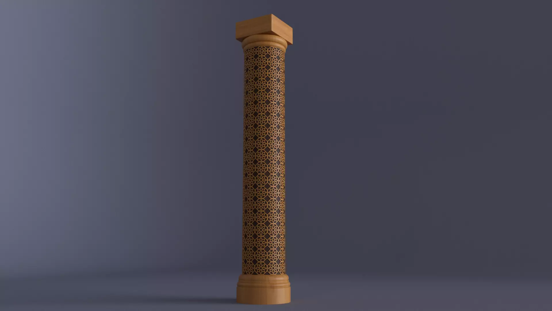 Ornamental column 2 3D model_0