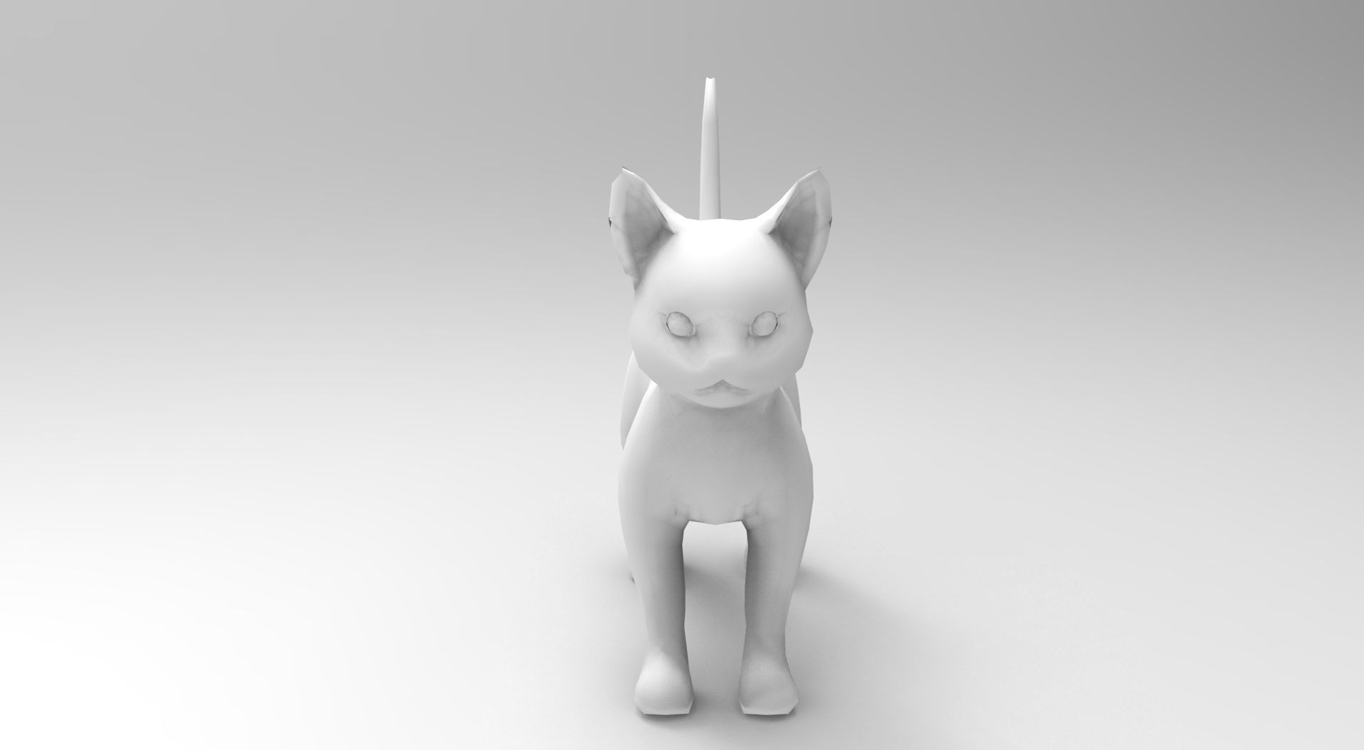 3d low poly Pet Cat Model Low-poly 3D model_15