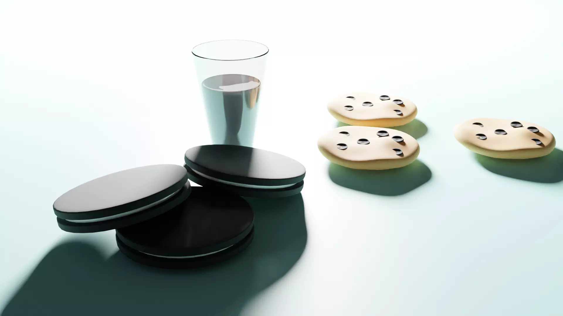 Cookies and Milk Blender  3D model_0