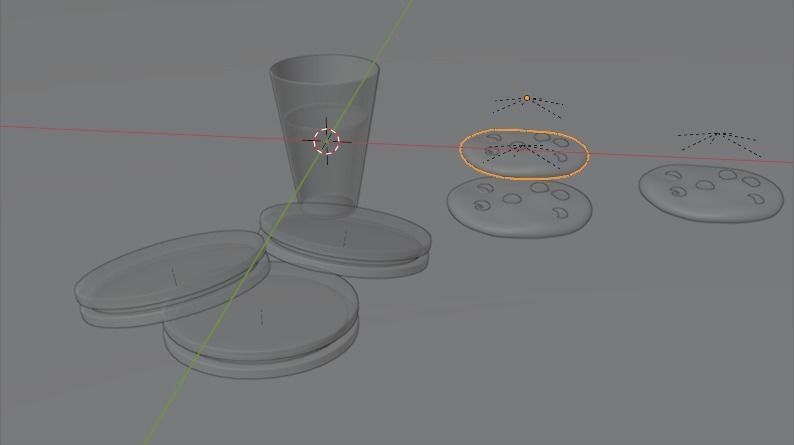 Cookies and Milk Blender  3D model_1