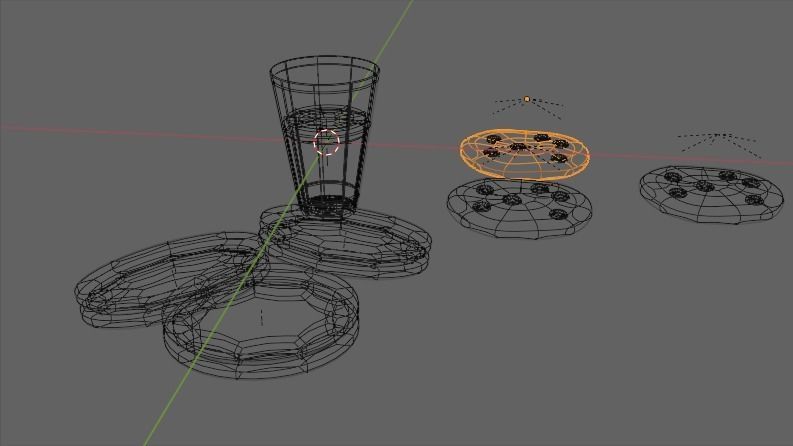 Cookies and Milk Blender  3D model_2
