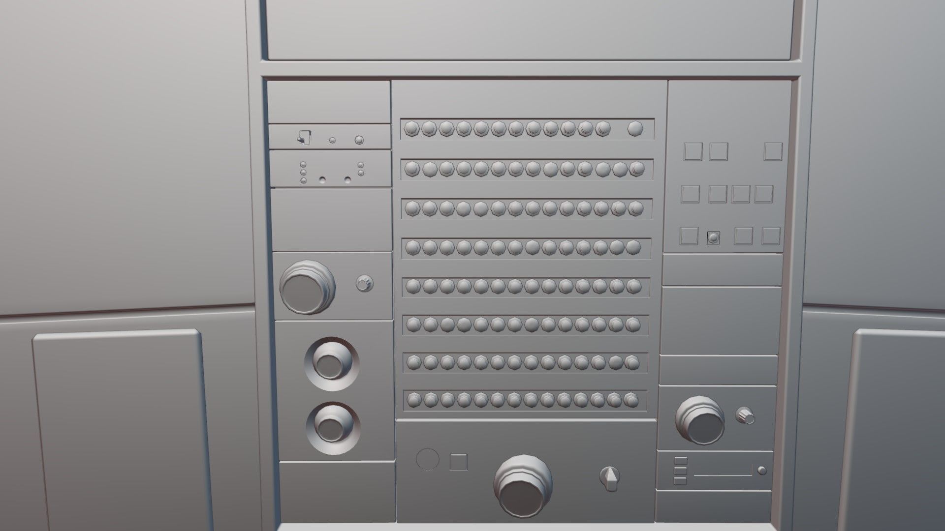Airbus A320neo cockpit NOT TEXTURED Low-poly 3D model_39