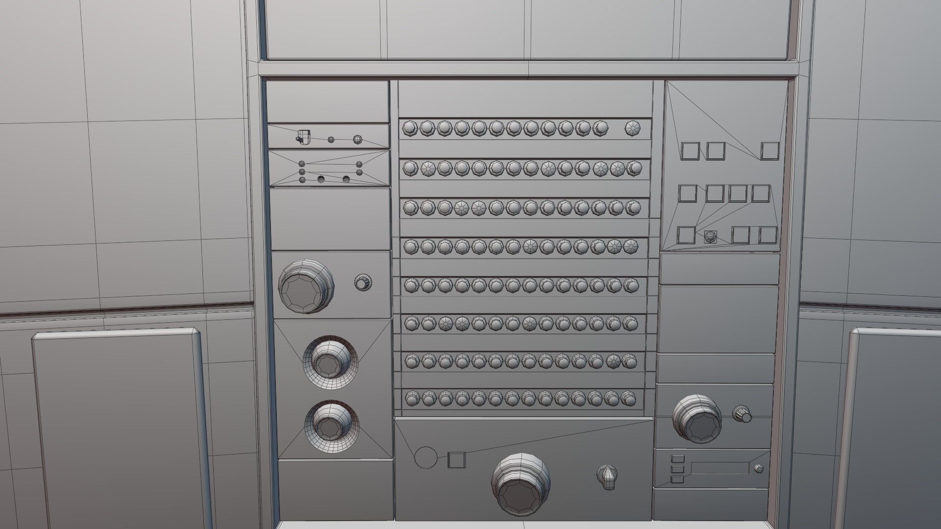 Airbus A320neo cockpit NOT TEXTURED Low-poly 3D model_38