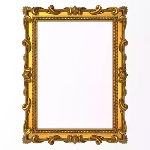Carved Picture Frame 3D model