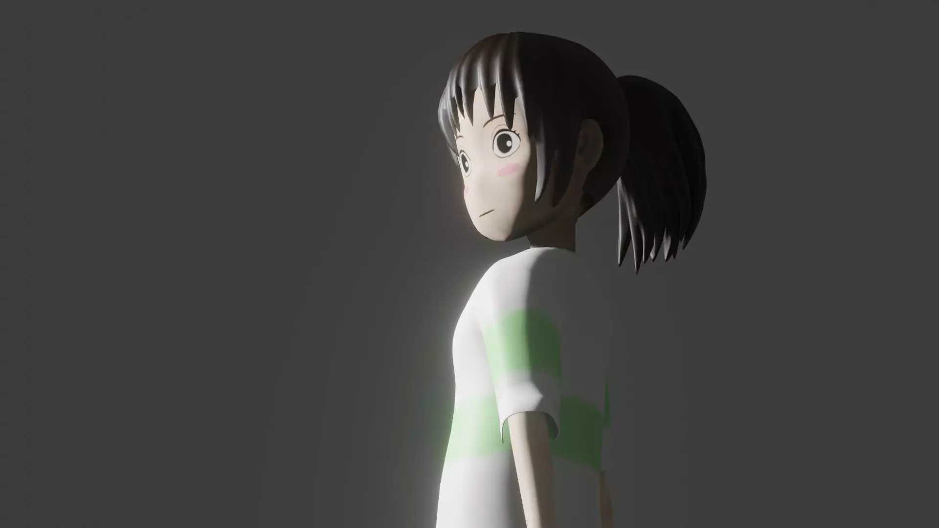 Spirited Away Senjin Low-poly 3D model_0