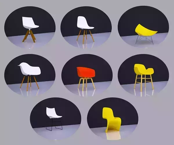 CHAIR 4 with wooden legs